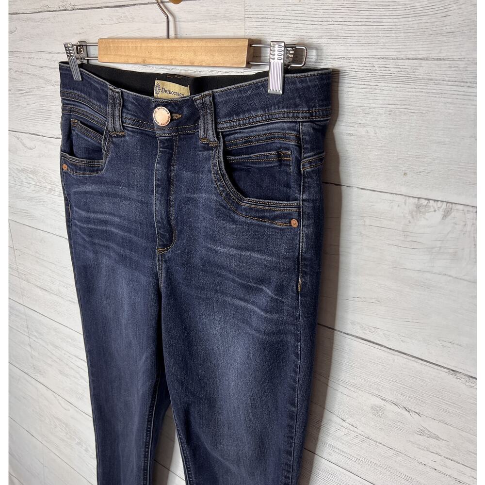 Democracy Jeans Womens Size 12 Skyrise Ankle Skimmer Ab Technology Dark Wash - Picture 6 of 16